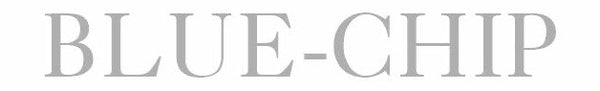 Gray 'Blue-Chip' logo on a white background